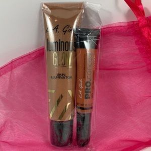 LA Girl Luminous Glow + Pro Conceal Color: Orange